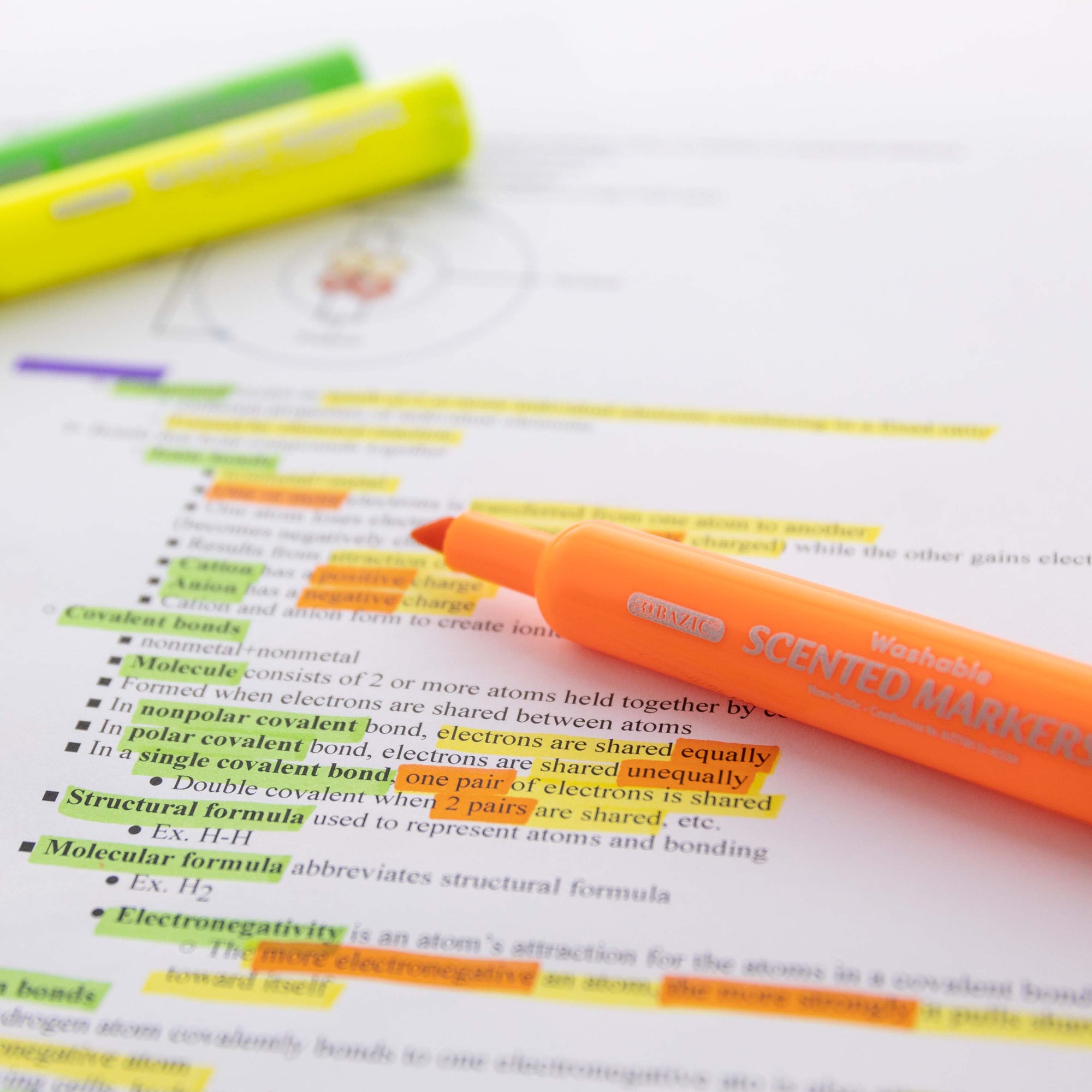 6 Colors Washable Scented Markers