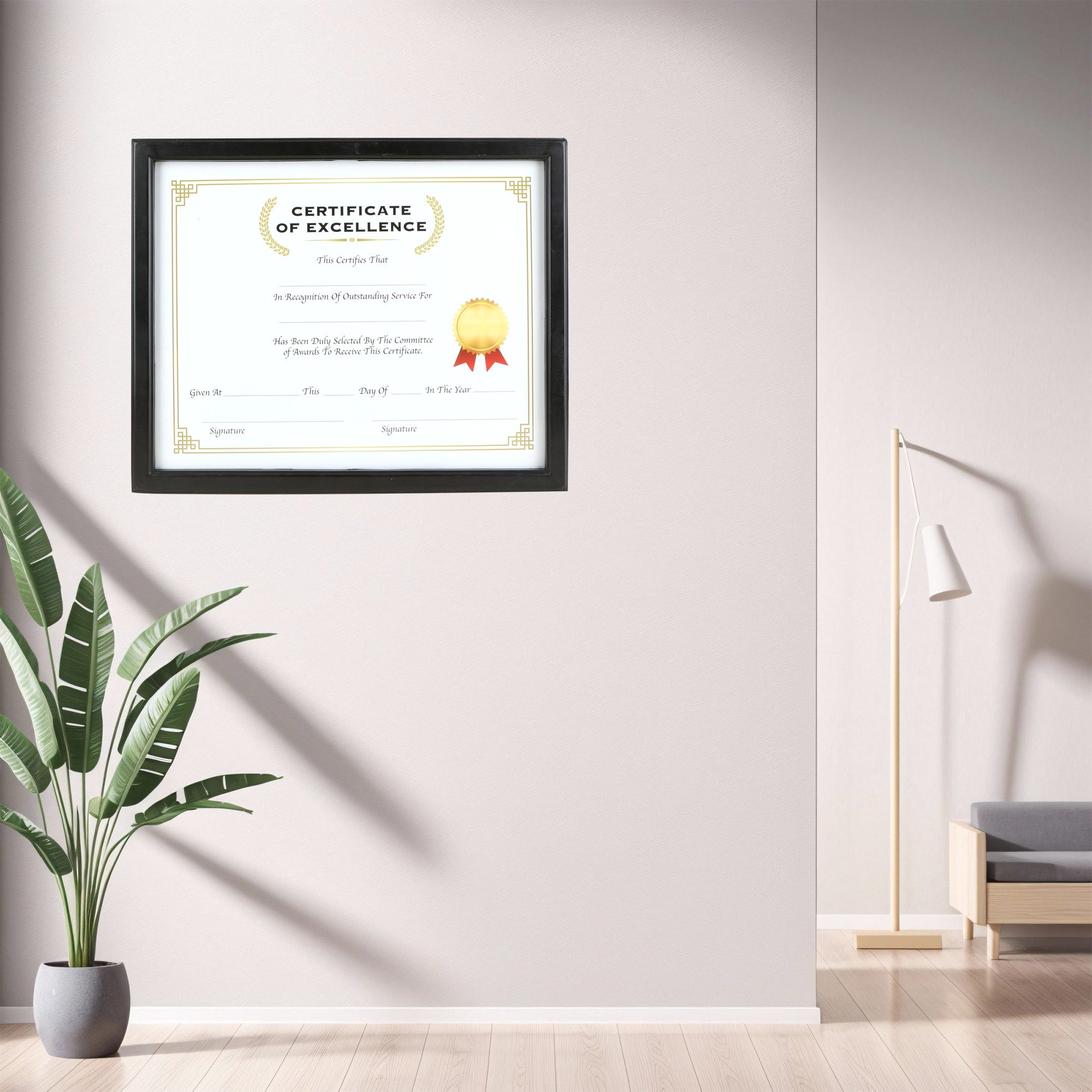 11" X 14" Multipurpose Certificate Frame w/ Glass Cover