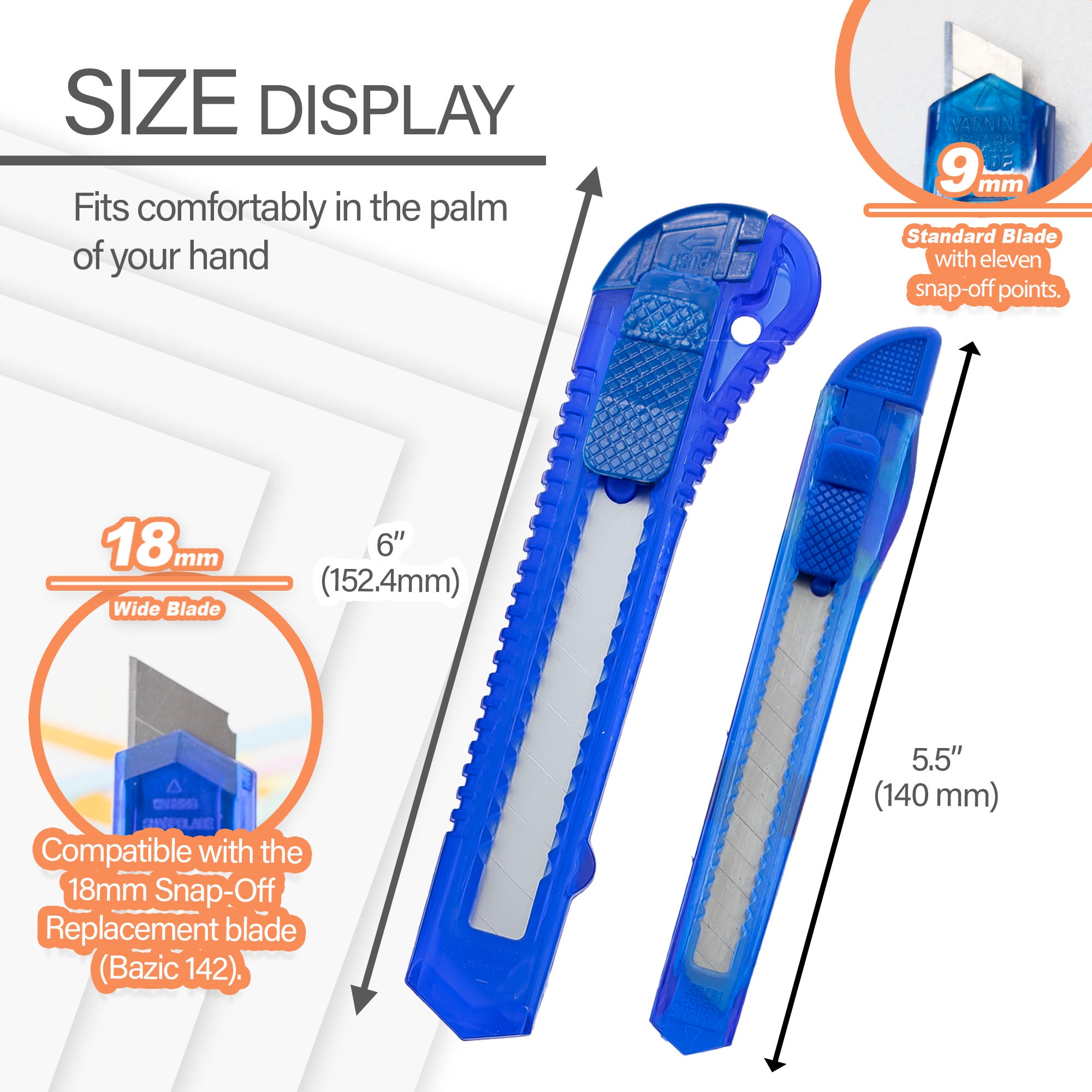 Multipurpose Cutter BAZIC Jumbo & Mini Multipurpose Cutter (2/Pack) – BAZIC Products