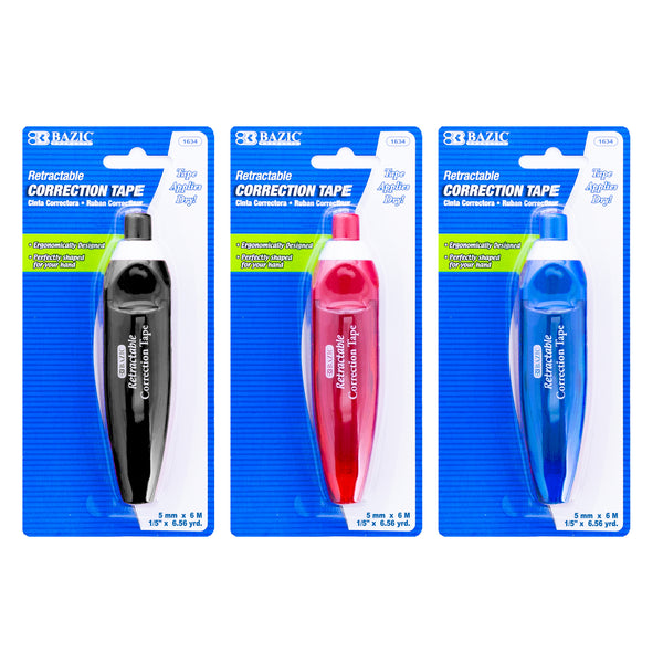 5 mm x 196" Retractable Correction Tape