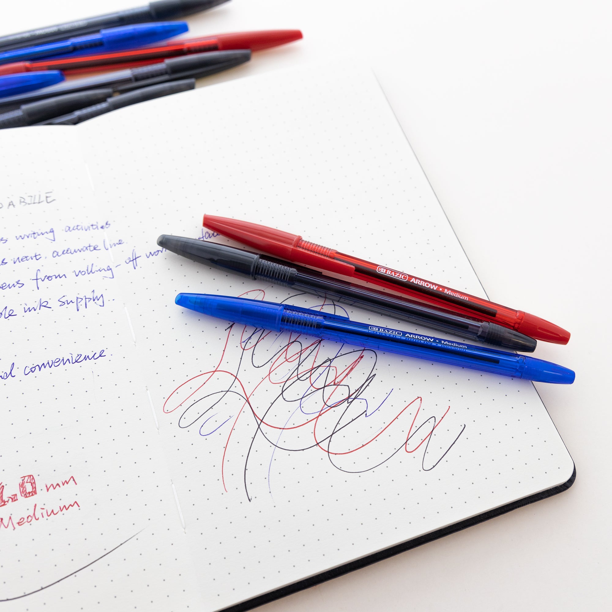 Arrow Assorted Color Stick Pen (10/Pack)