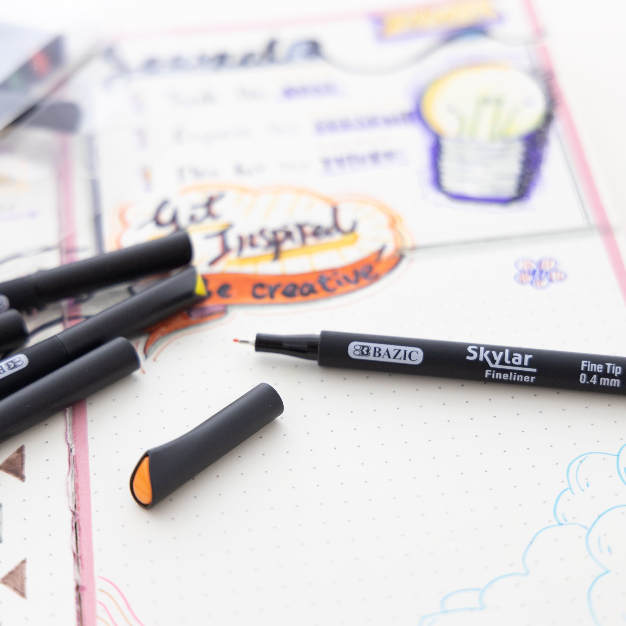 Skylar 0.4 mm 10 Color Fineliner Pen
