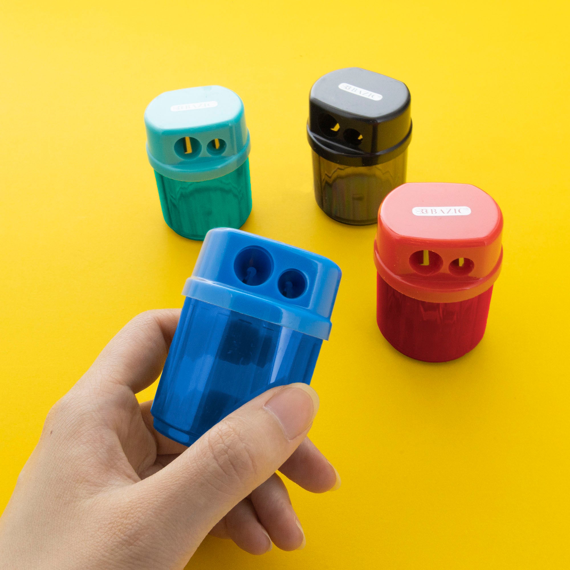 Owen Dual Hole Sharpener w/ Round Receptacle (2/Pack)