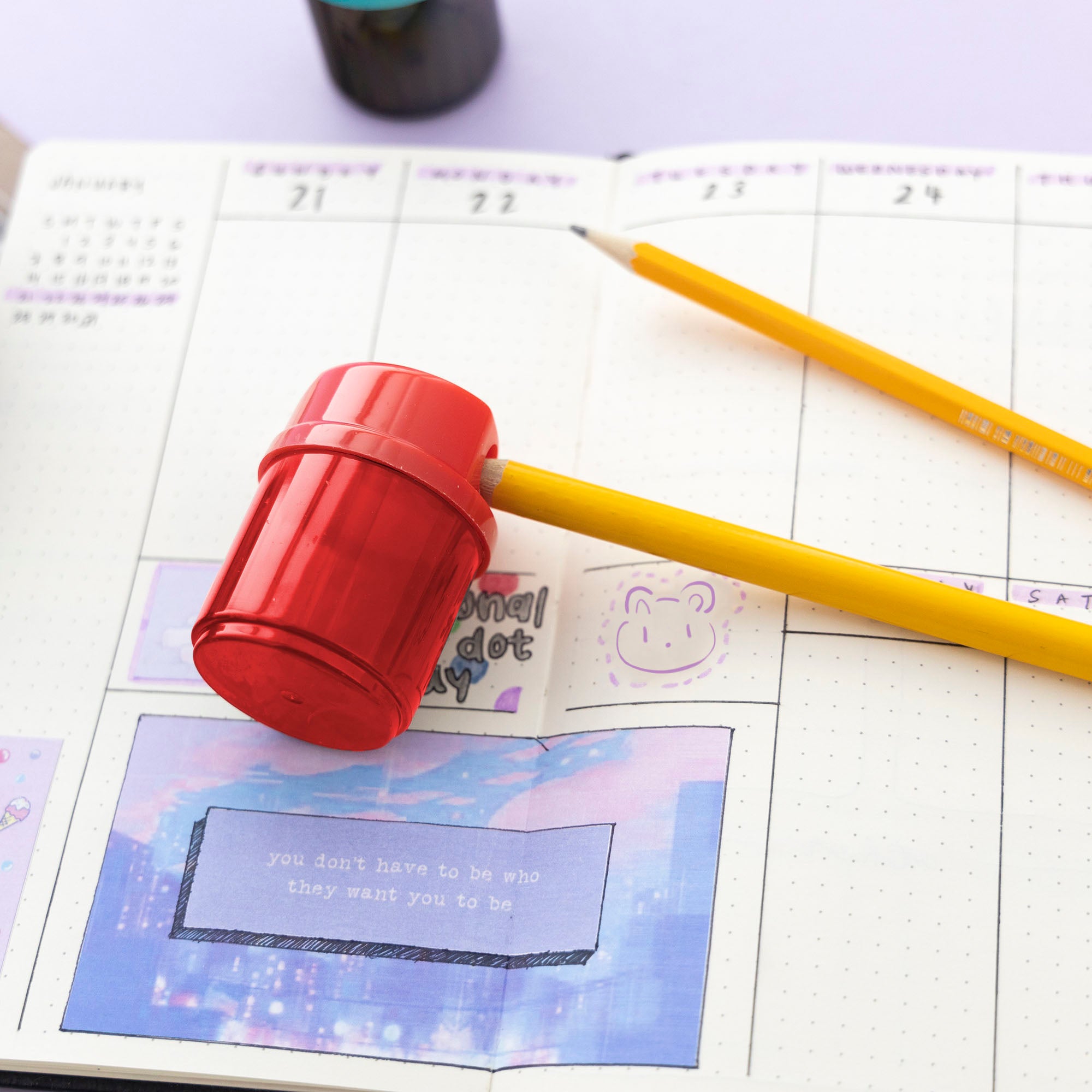 Owen Dual Hole Sharpener w/ Round Receptacle