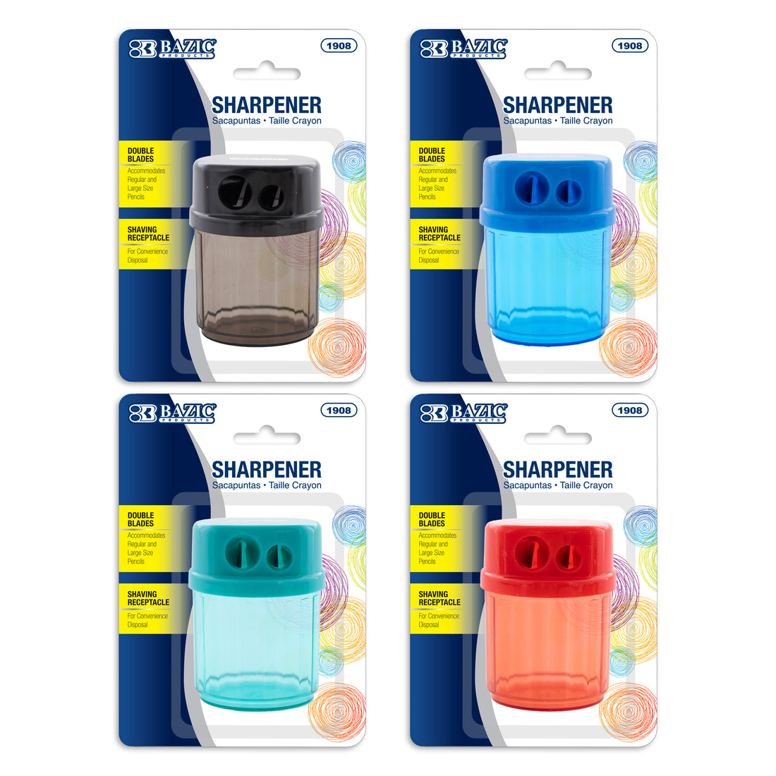 Owen Dual Hole Sharpener w/ Round Receptacle