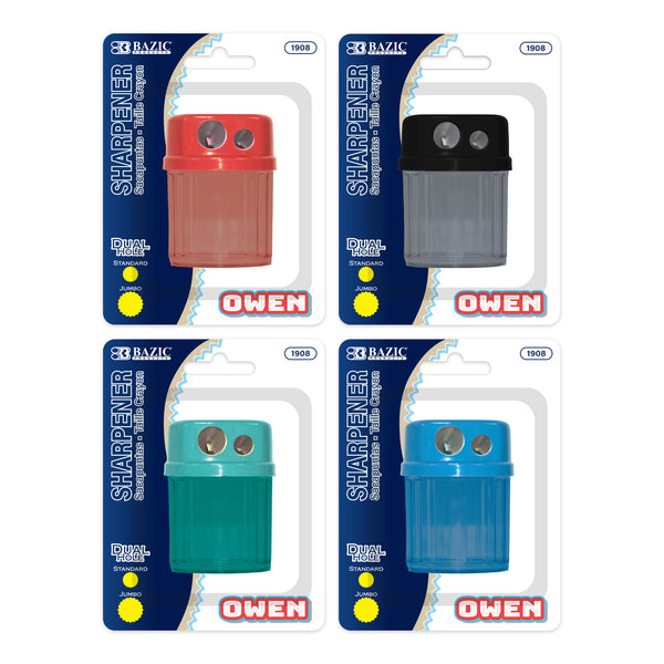 Owen Dual Hole Sharpener w/ Round Receptacle