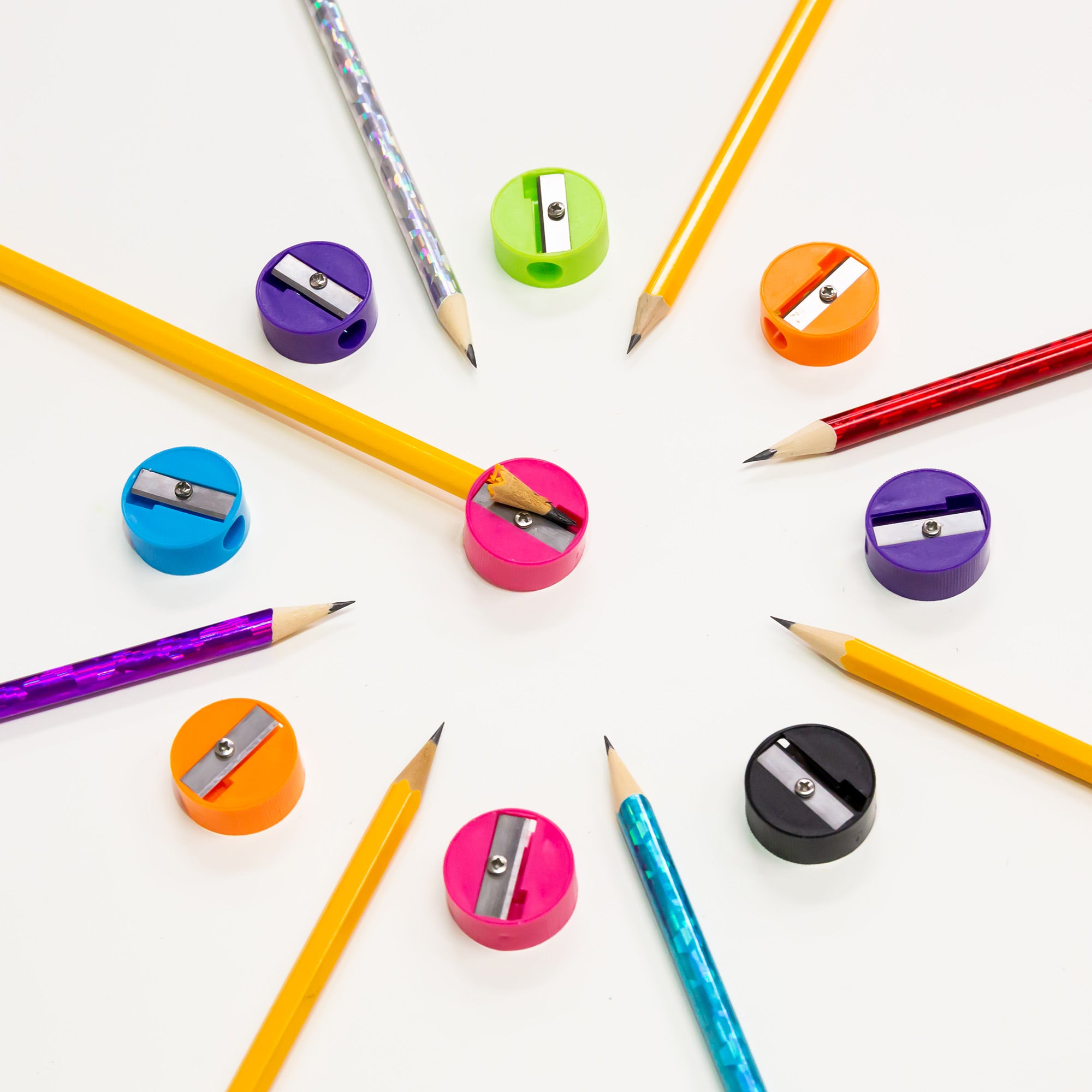 Luna Round Pencil Sharpener (12/Pack)