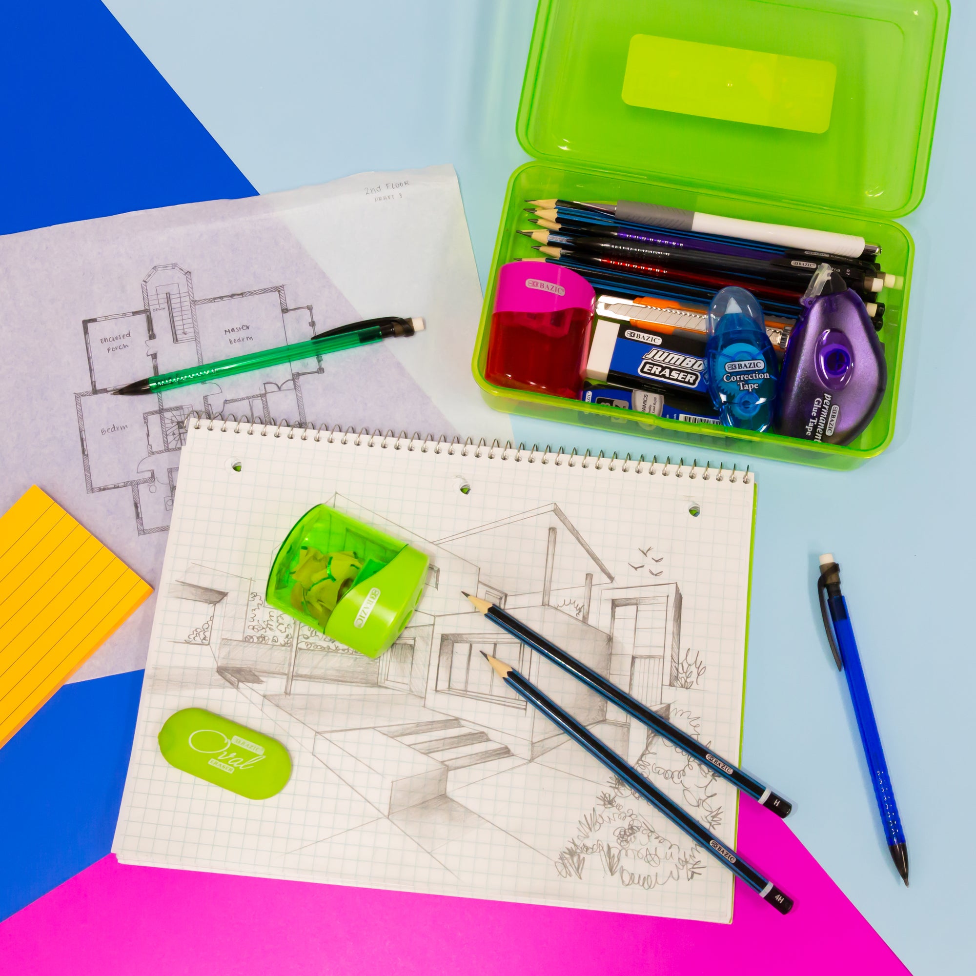 Sophie Dual Hole Sharpener w/ Square Receptacle (2/Pack)