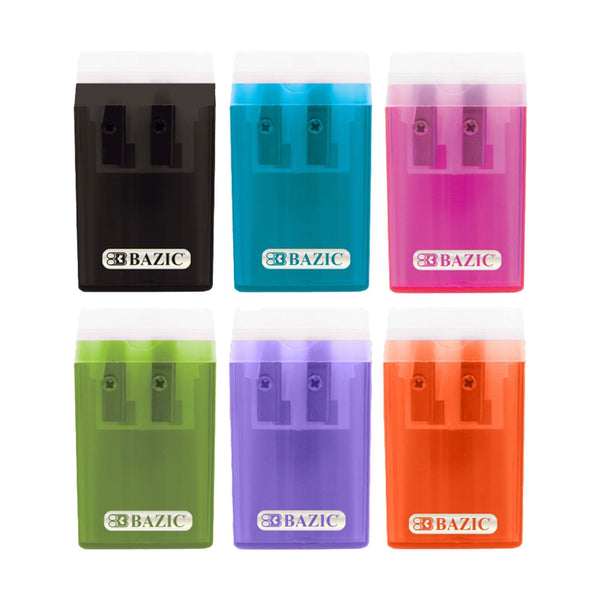Victor Dual Hole Sharpener w/ Lid & Receptacle (BULK)