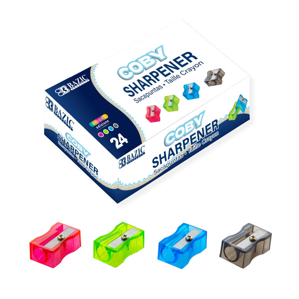 Coby Square Pencil Sharpener (24/Box)
