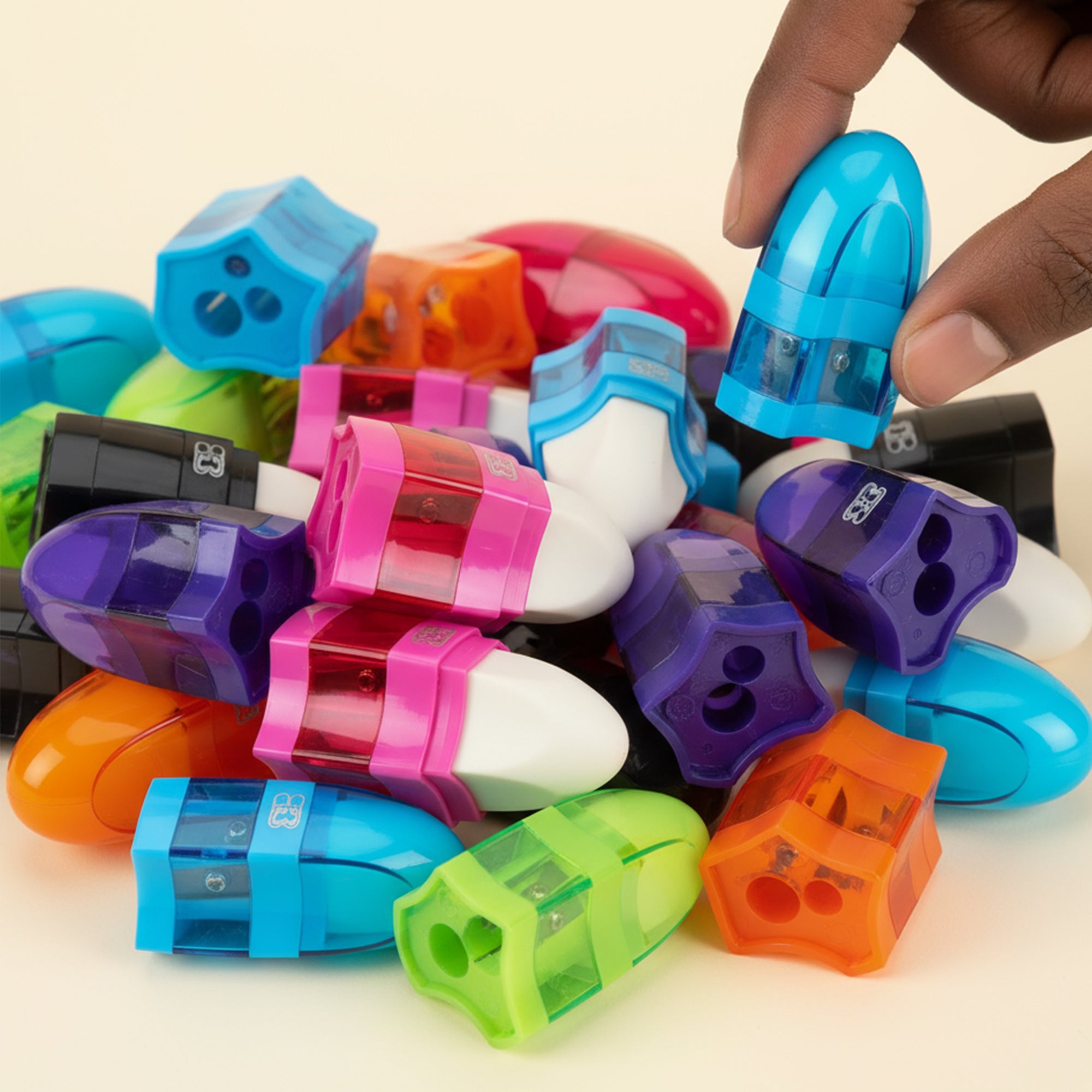 Connor Dual Hole Sharpener w/ Receptacle + Eraser