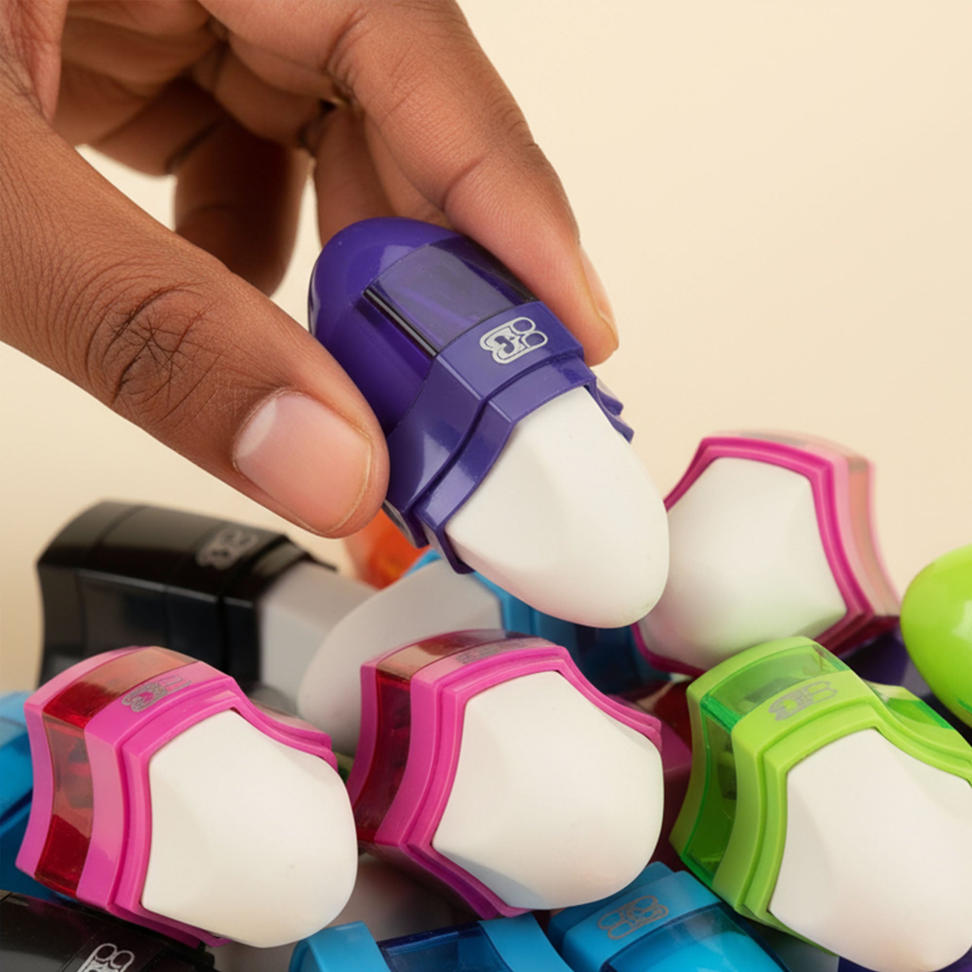 Connor Dual Hole Sharpener w/ Receptacle + Eraser