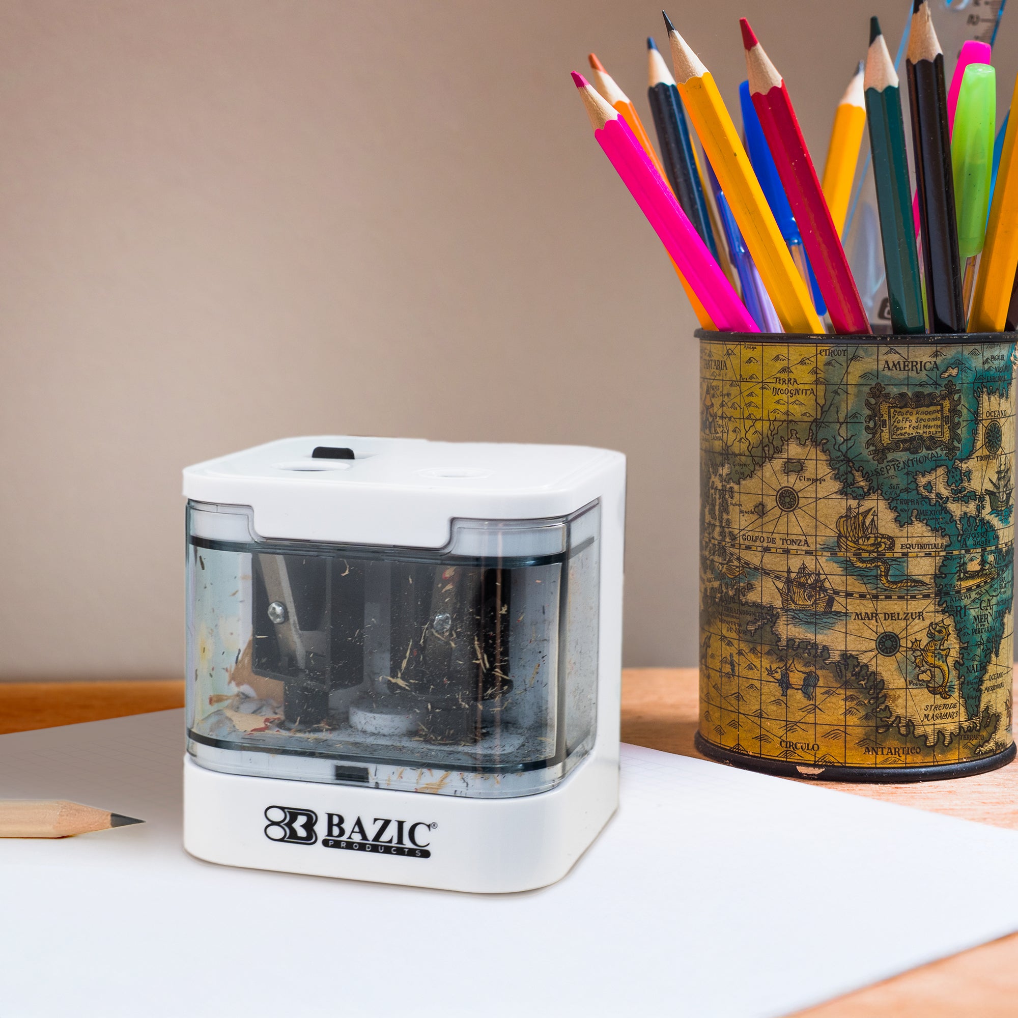 Dual Blades Battery Powered Pencil Sharpener