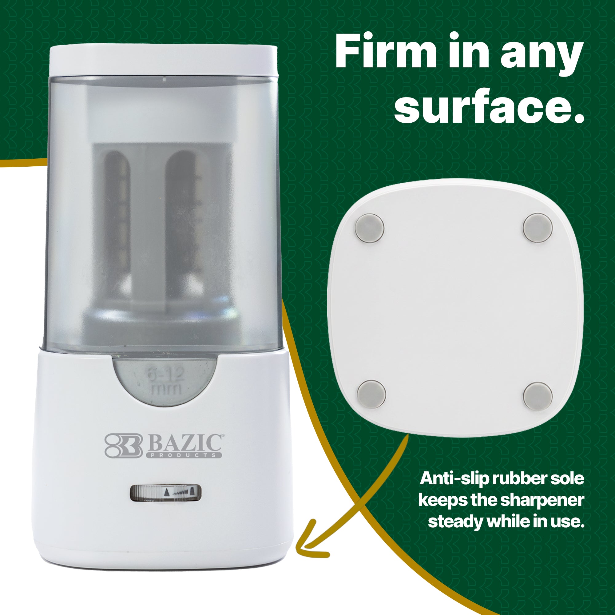 Electric Pencil Sharpener for Standard/Jumbo Pencil (6-12mm Pencil)