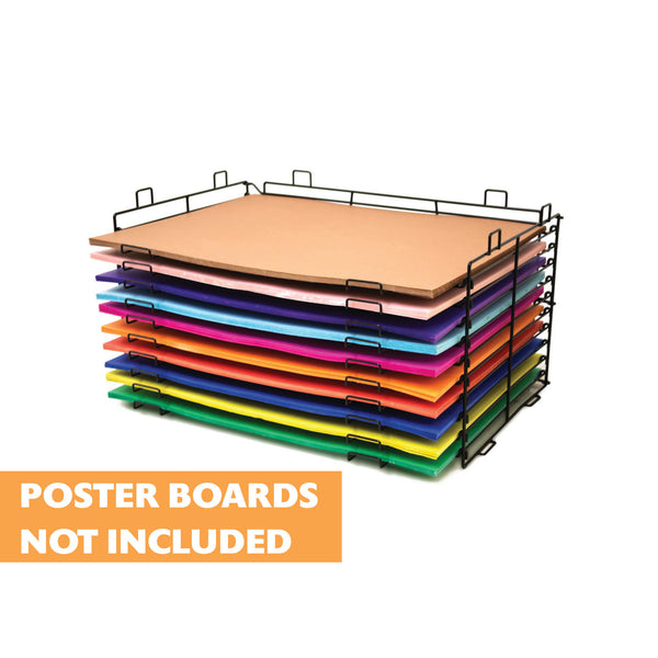 22" X 28" 10-Slots Poster Board Display Rack