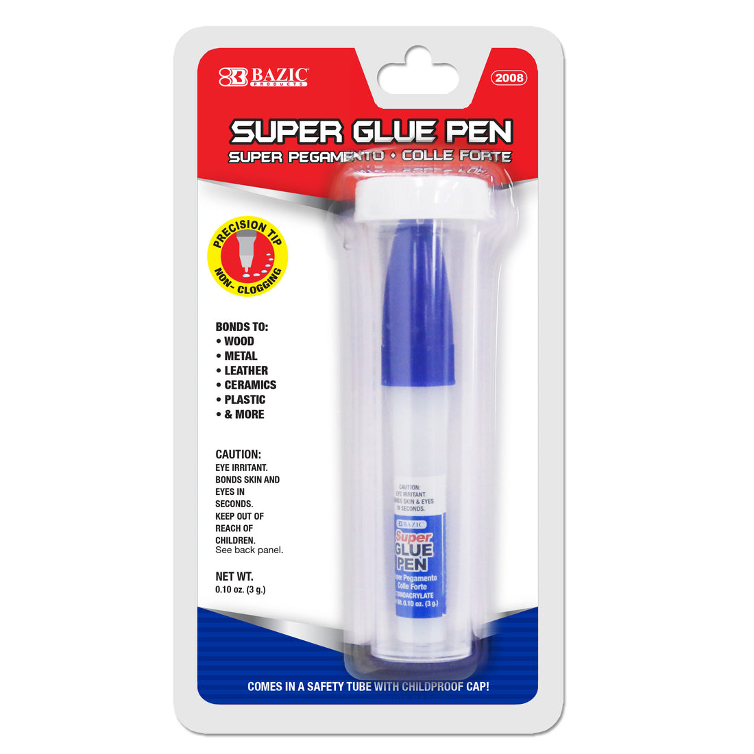 0.10 oz (3g) Super Glue Pen w/ Precision Tip Applicator