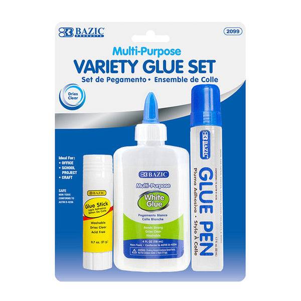 Assorted Glue Sets (3/Pack)