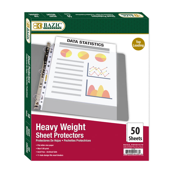 Heavy Weight Top Loading Sheet Protectors (50/Box)