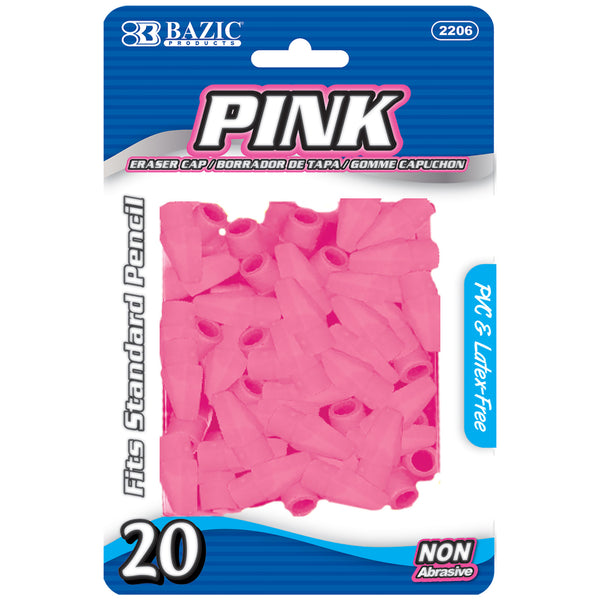 Pink Eraser Cap (20/Pack)