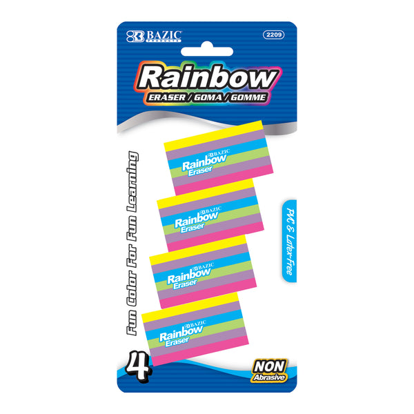 Rainbow Eraser (4/Pack)