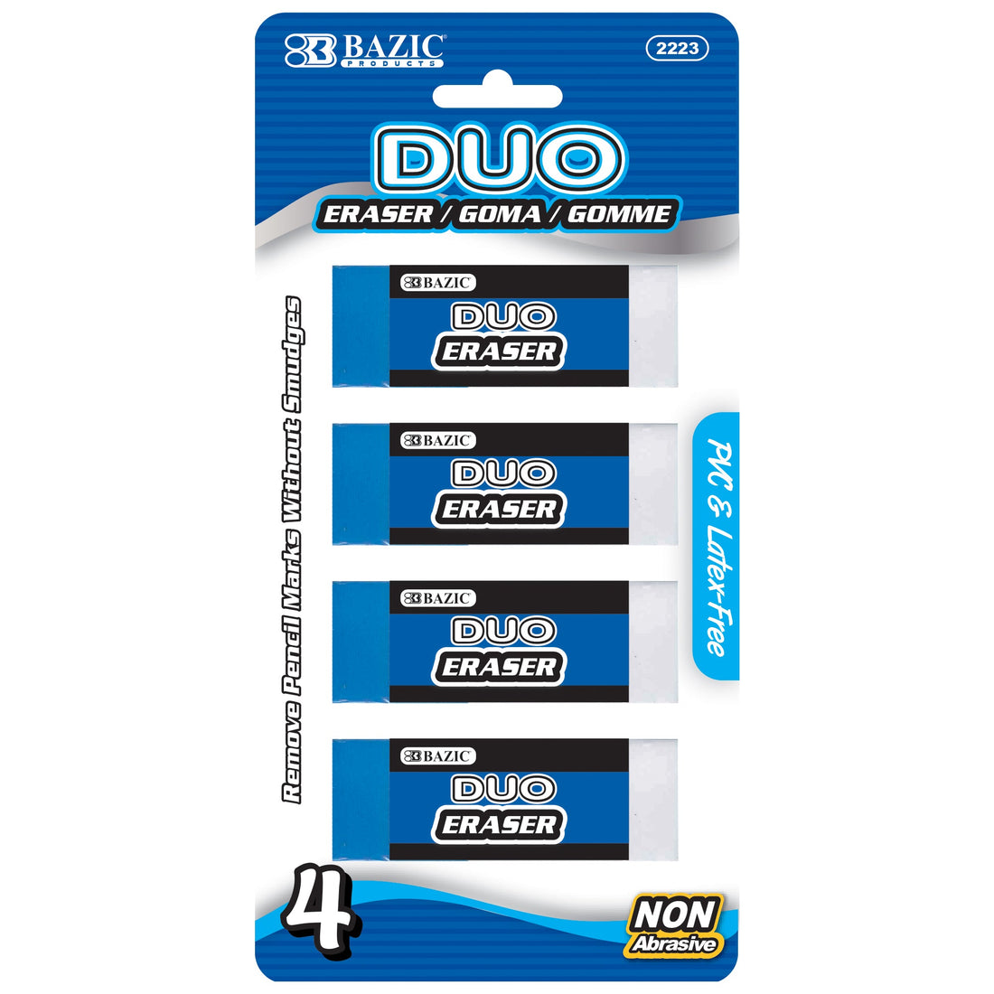 Two-Tone Eraser (4/Pack)