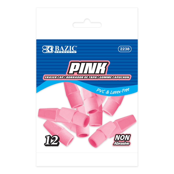 Pink Eraser Cap (12/Pack)