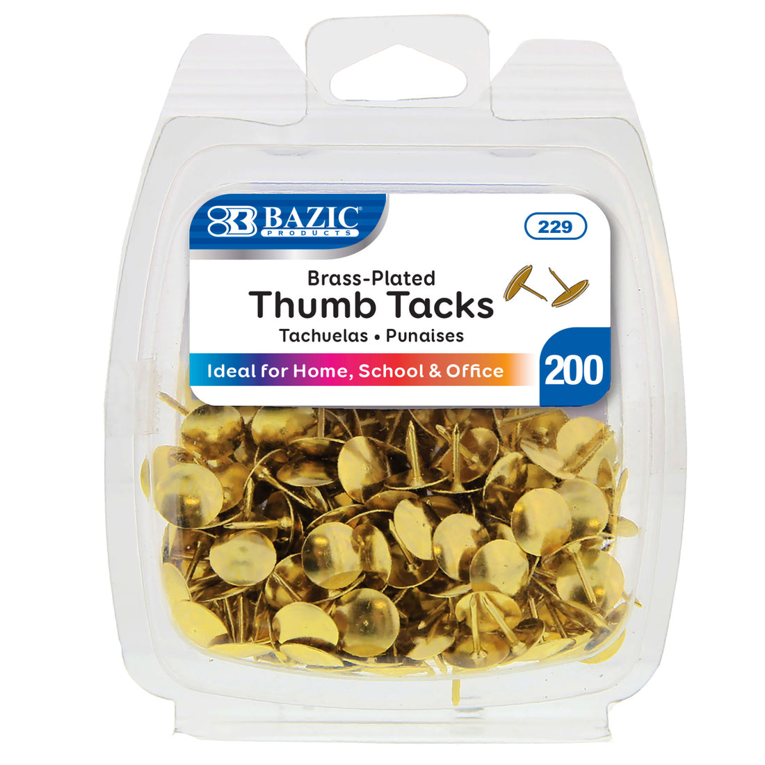 Brass (Gold) Thumb Tack (200/Pack)
