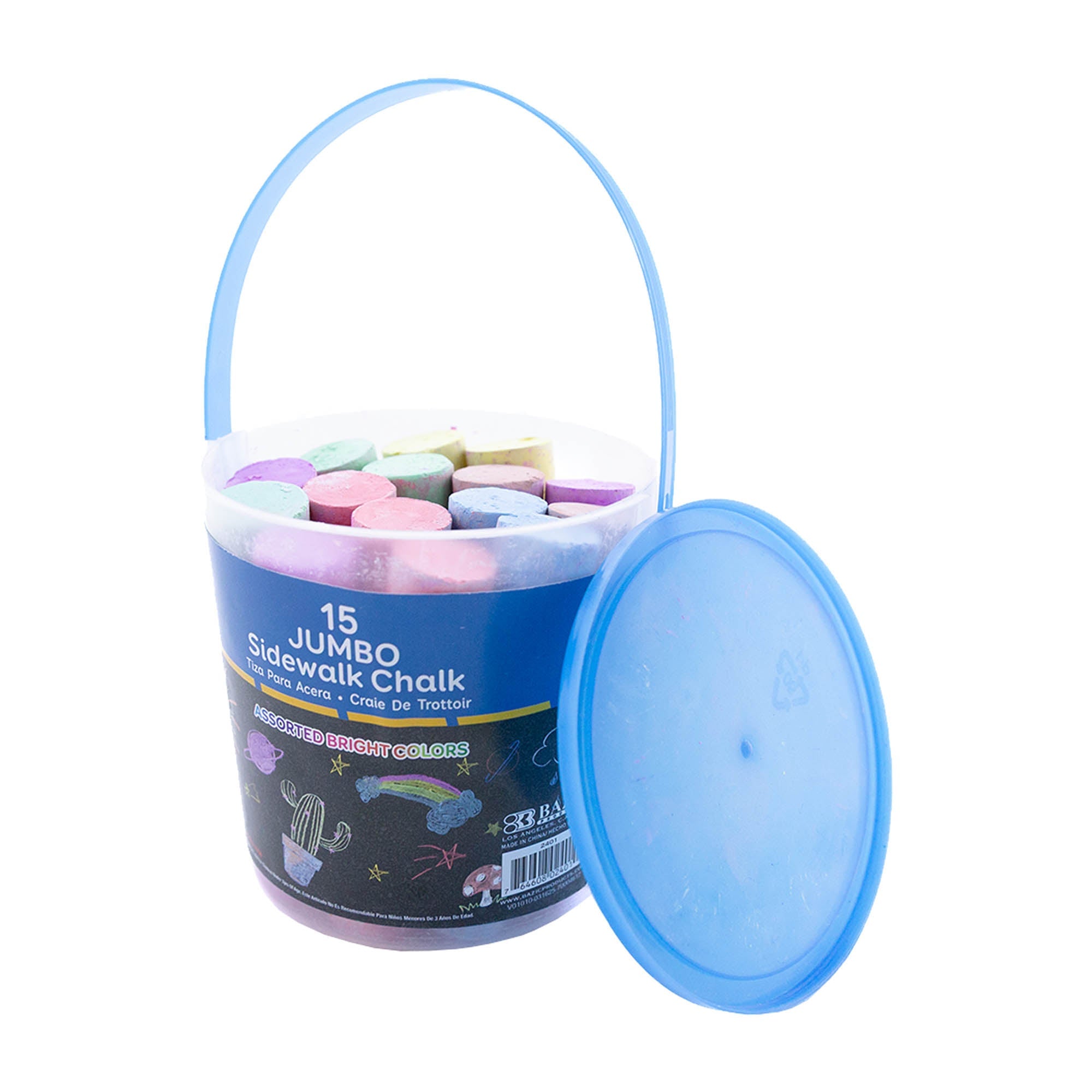 BAZIC Jumbo Color Chalk (15/Bucket) – BAZIC Products