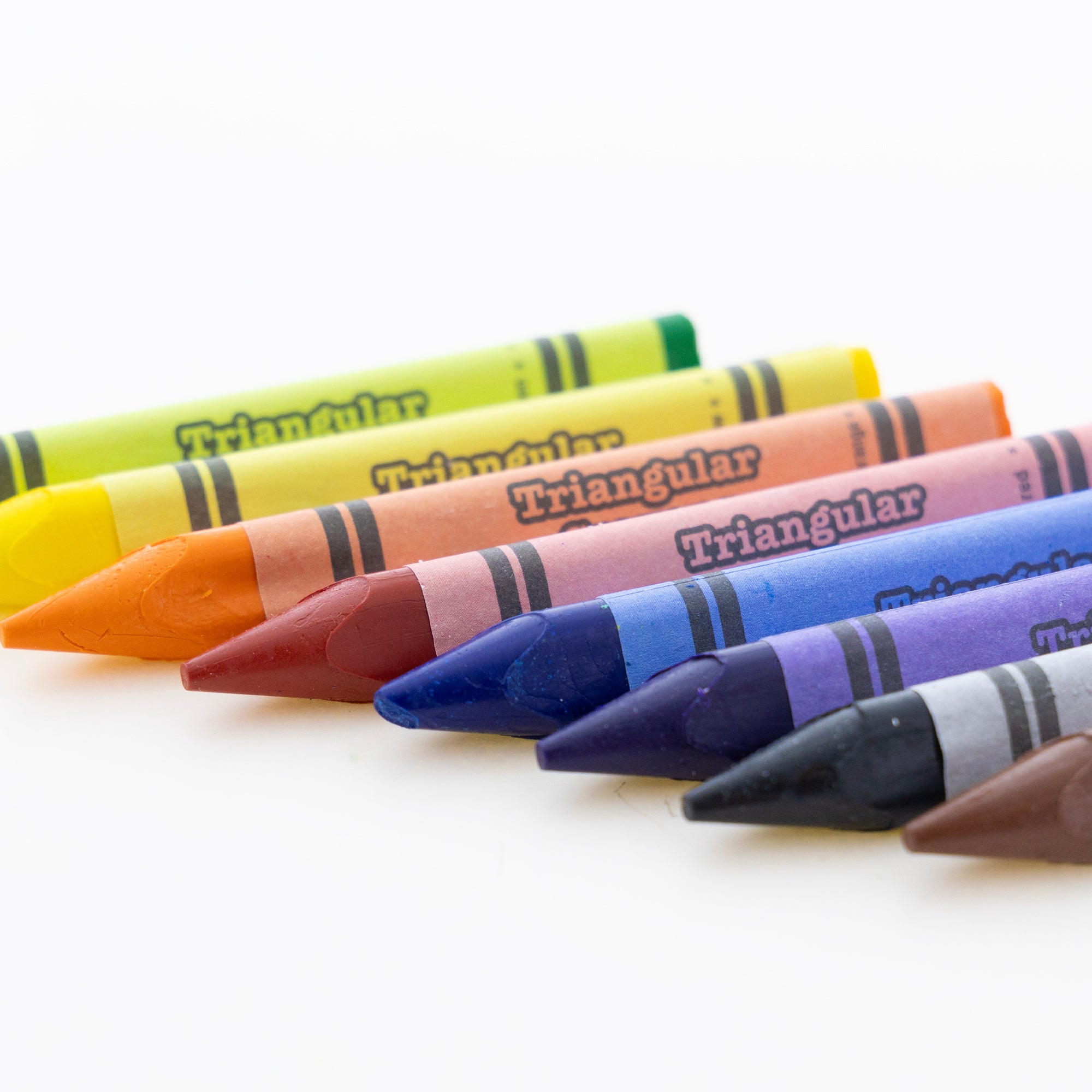8 Color Premium Jumbo Triangle Crayons
