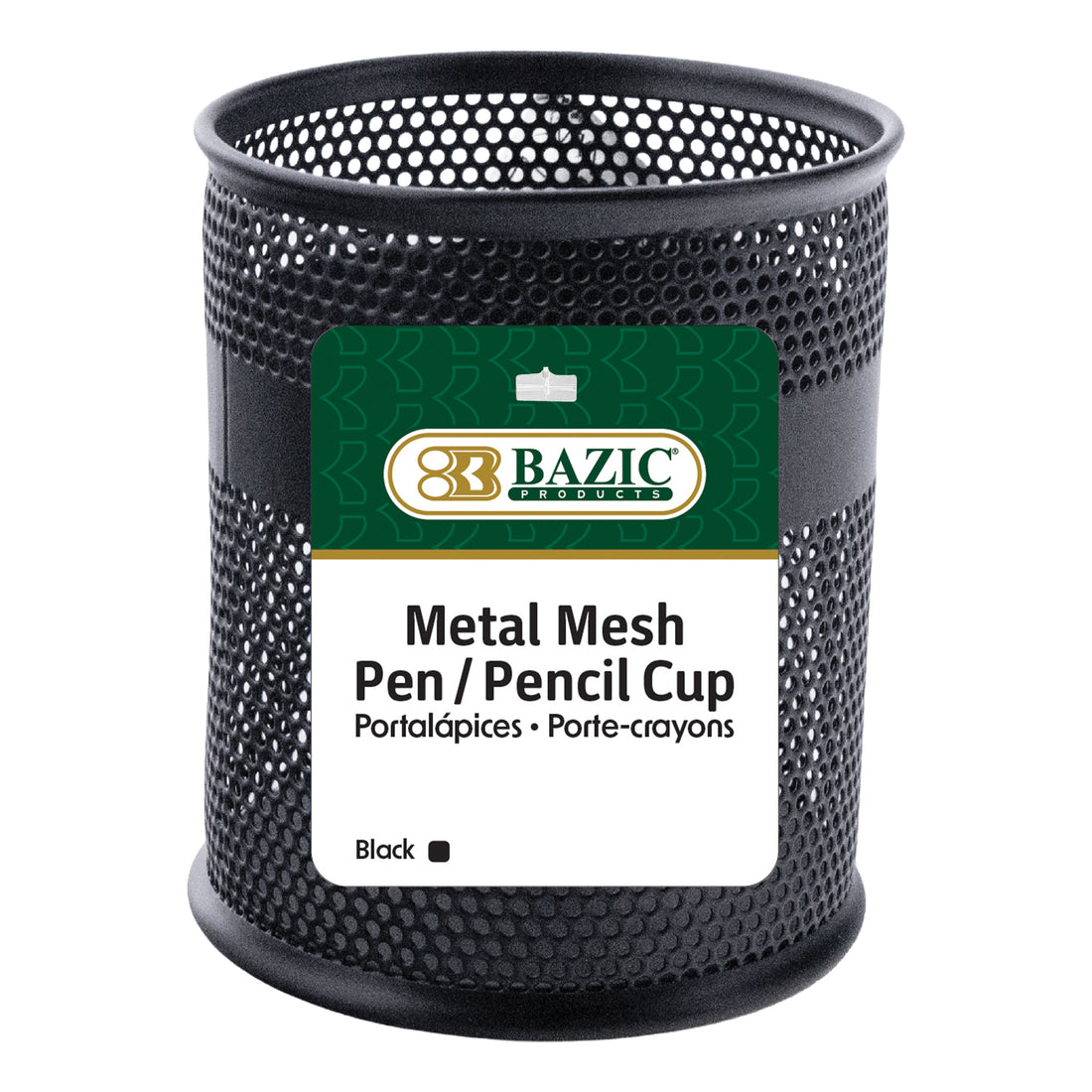 Black Metal Pen Cup Holder