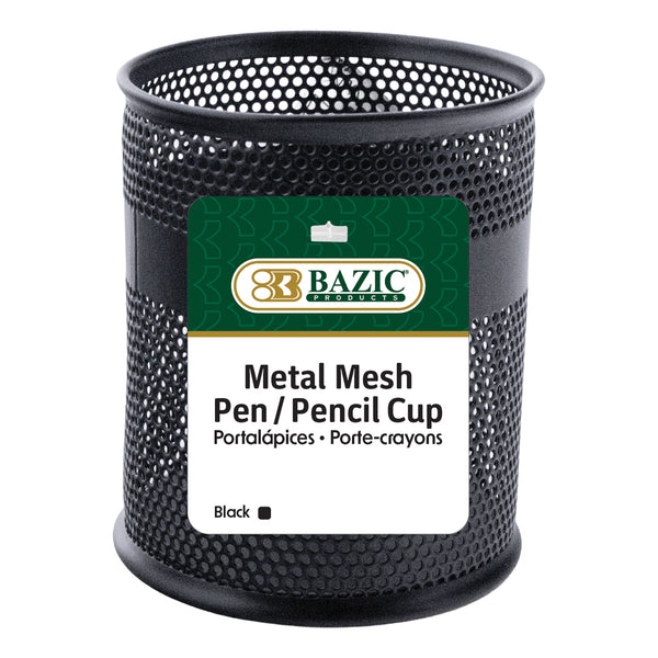 Black Metal Pen Cup Holder