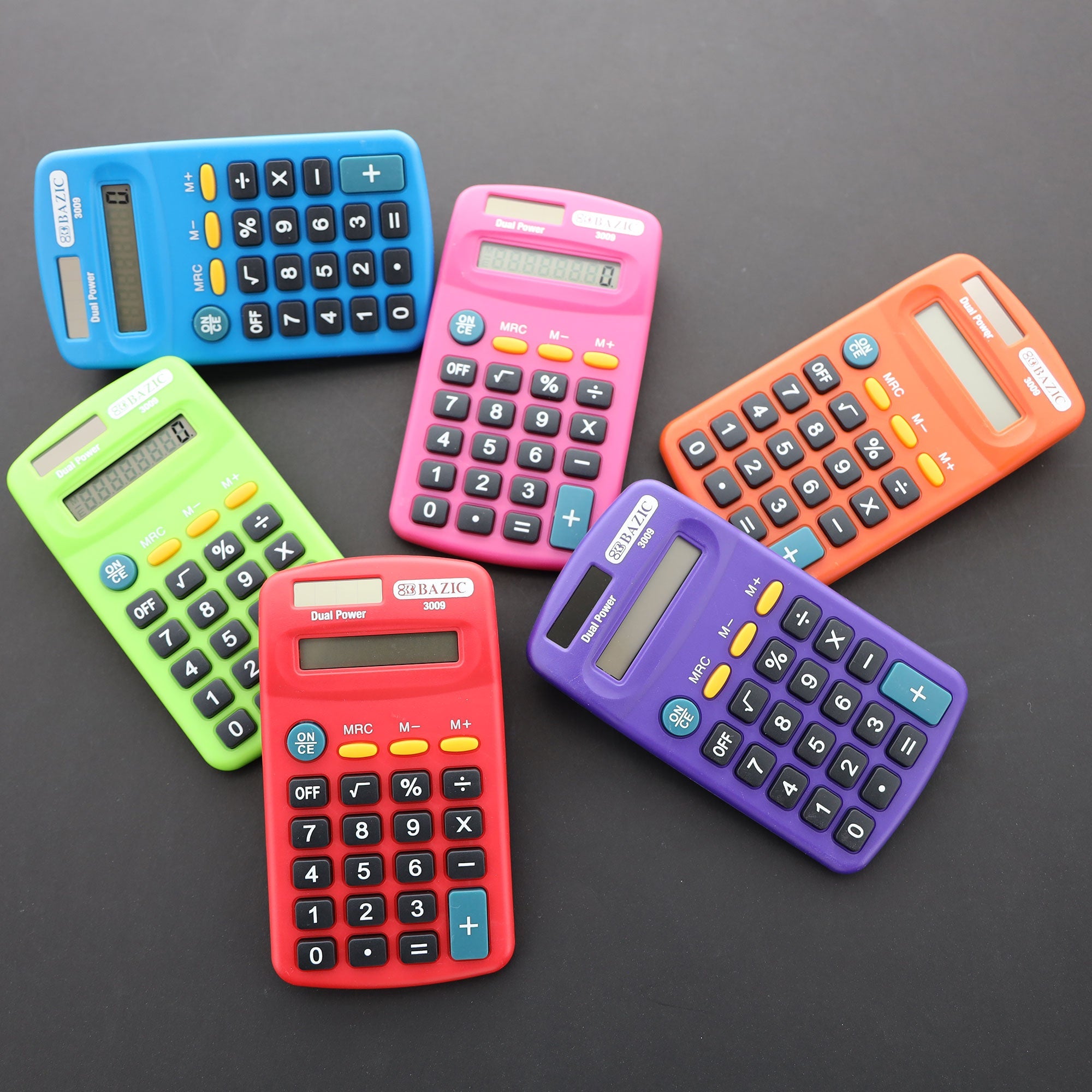 BAZIC 8-Digit Dual Power Pocket Size Calculator – BAZIC Products