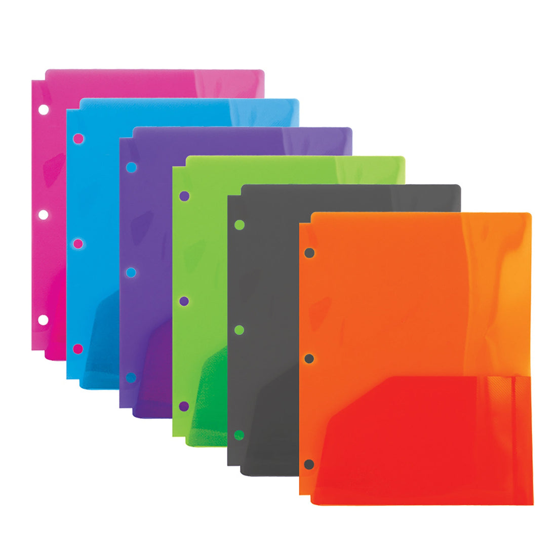 Translucent 2-Pocket Poly Portfolio