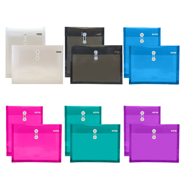 Top / Side Loading A4/Letter Size String Envelope (2/Pack)