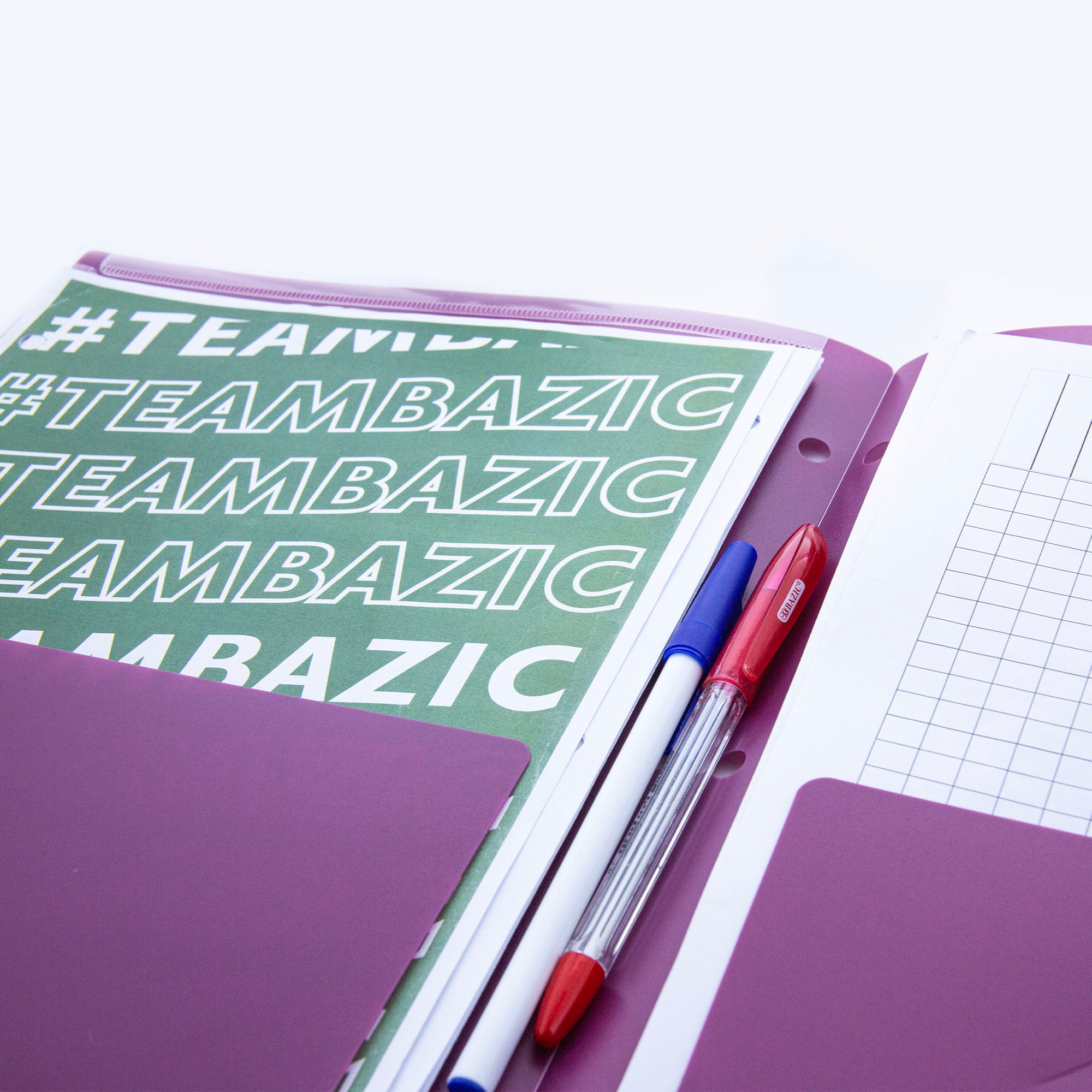 2-Pocket Poly Portfolio w/ Side Loading View Cover