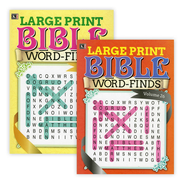 KAPPA Large Print Bible Word Finds Puzzle Book
