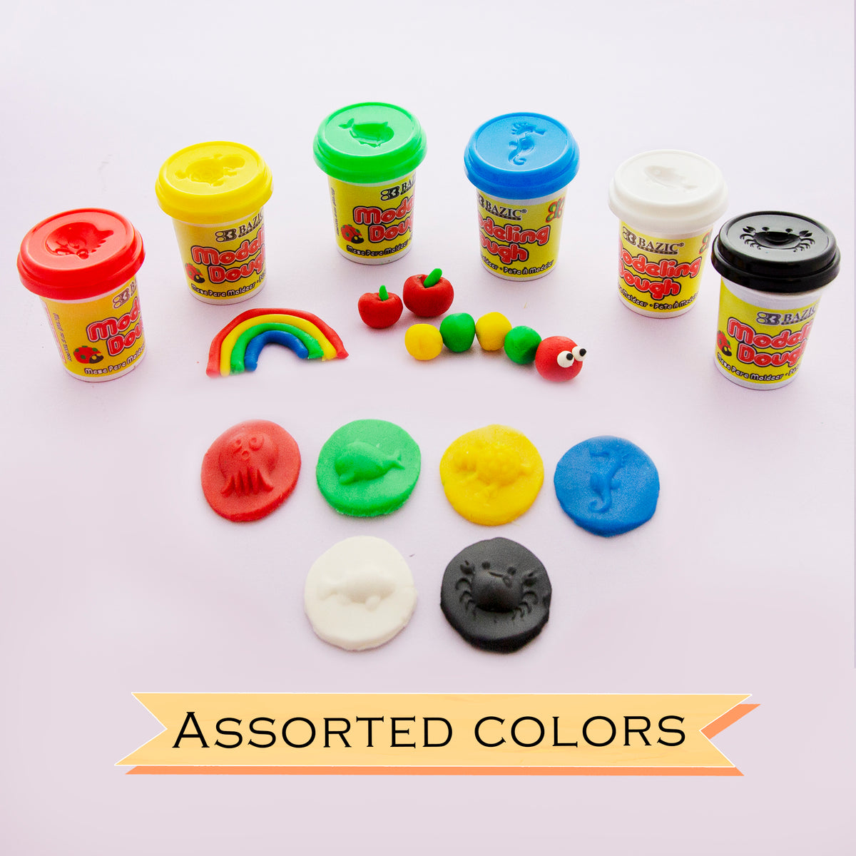 BAZIC 2 Oz. Multi Color Modeling Dough (6/Pack) – BAZIC Products