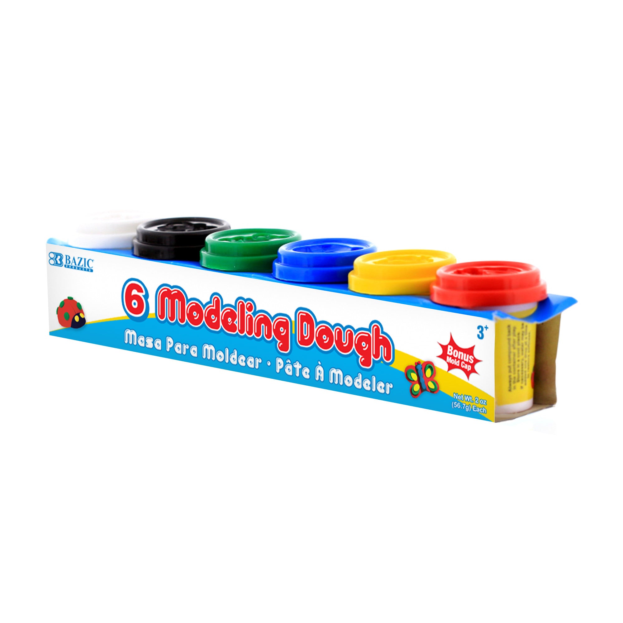 BAZIC 2 Oz. Multi Color Modeling Dough (6/Pack) – BAZIC Products