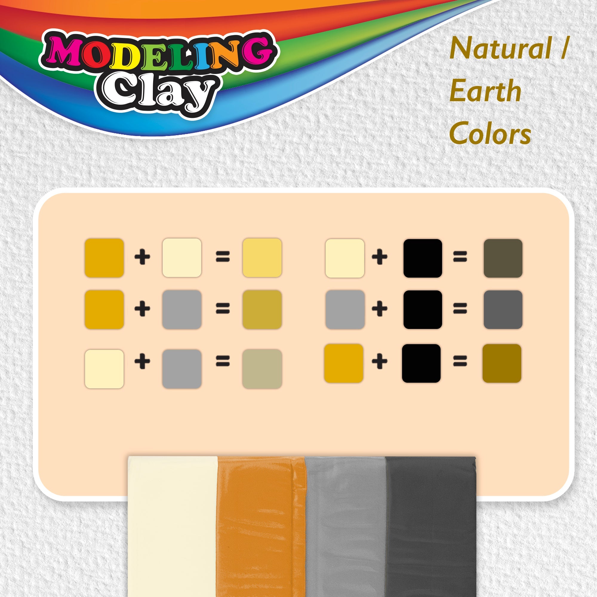 Modeling Clay Sticks 1 lb 4 Natural/Earth Color