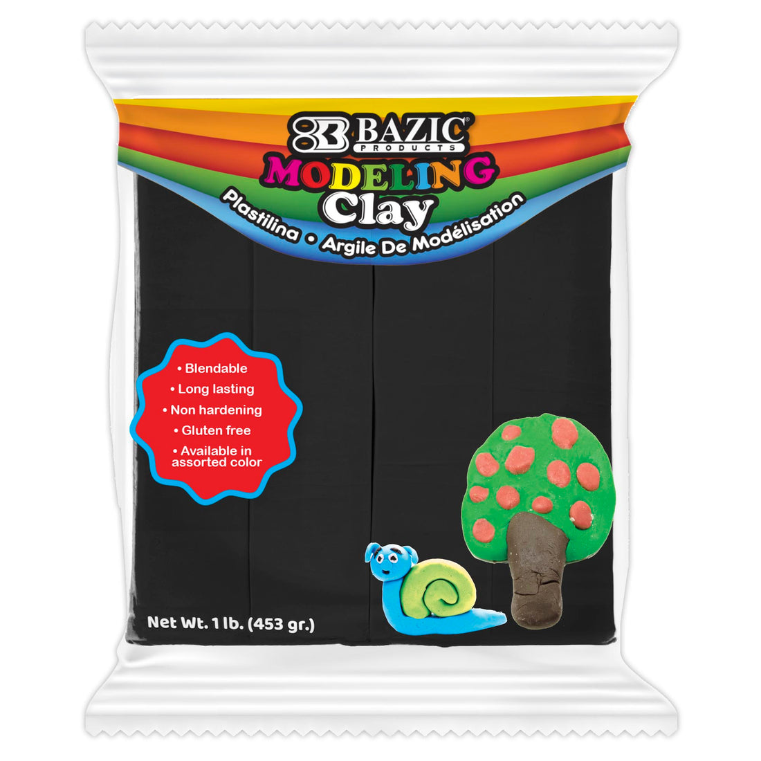 1 lb Black Modeling Clay