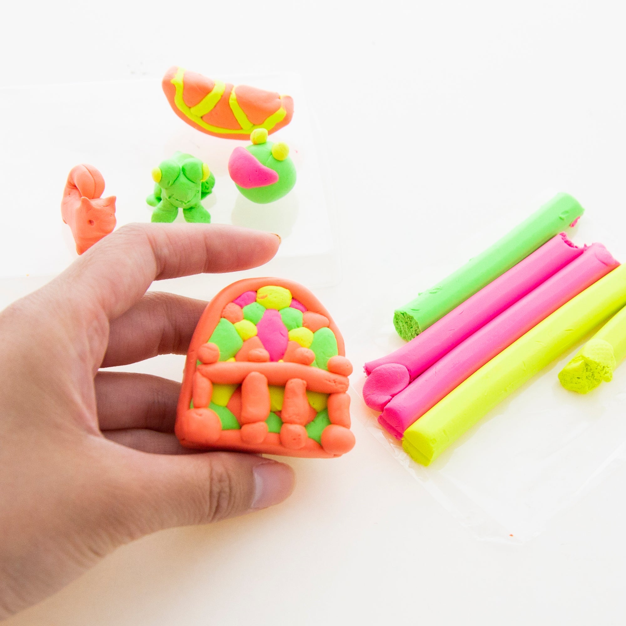 Modeling Clay Sticks 4 Fluorescent Colors 4.8 Oz
