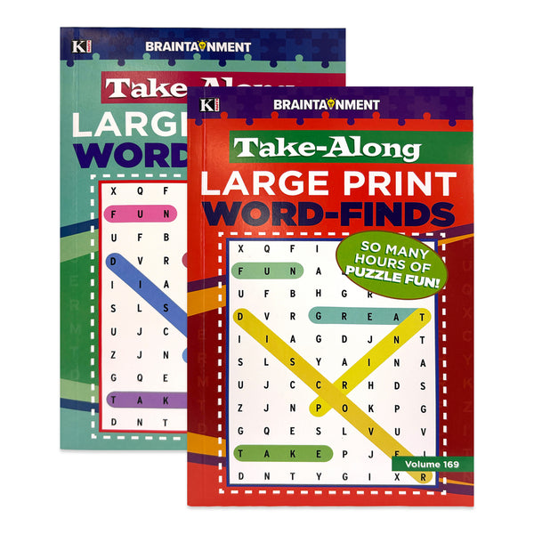 KAPPA Take Along Large Print Word Finds Puzzle Book - Digest Size