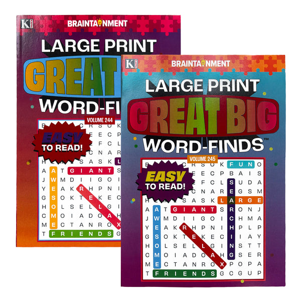 KAPPA Large Print Great Big Word Finds Puzzle Book
