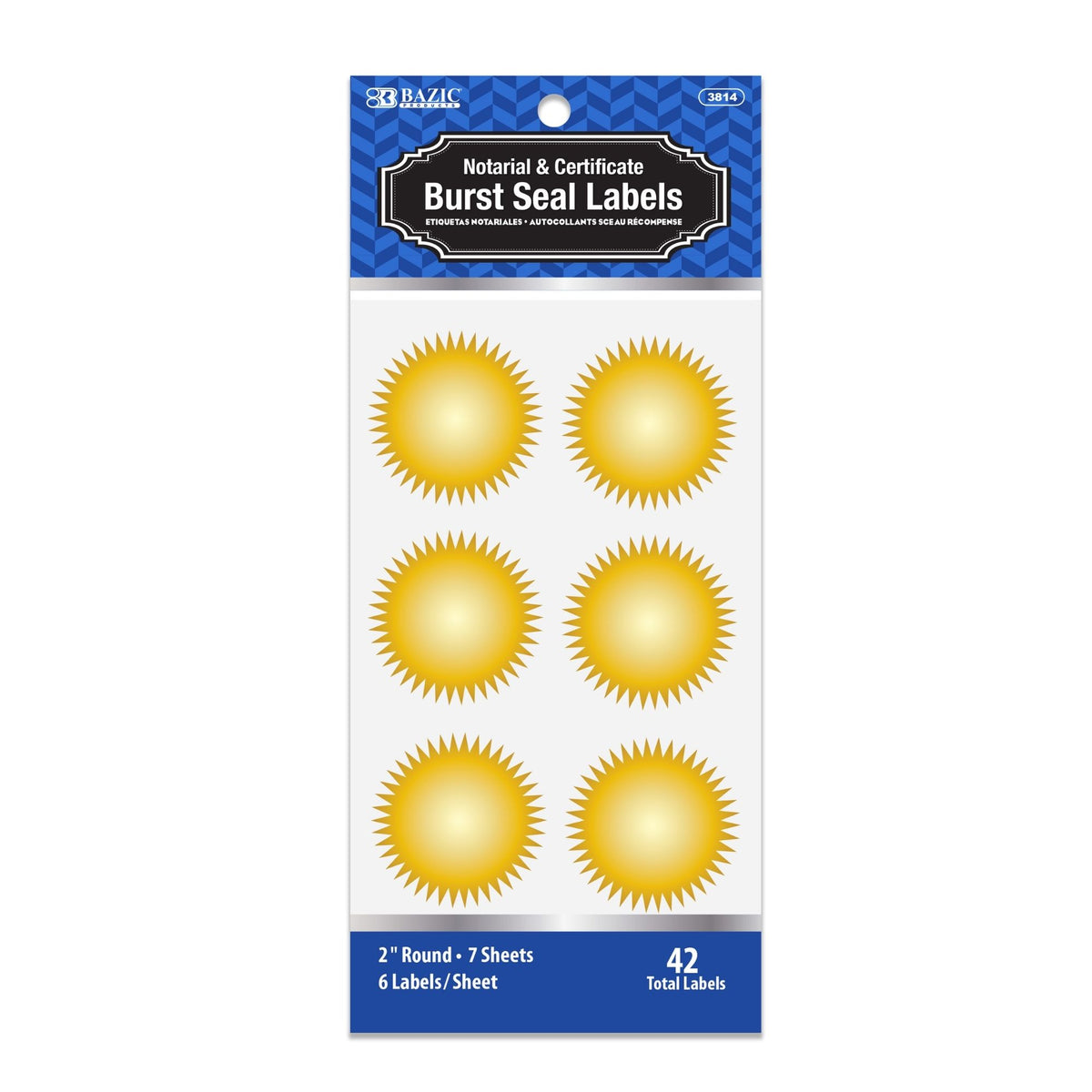 Shiny Metallic Gold Notarial Seal Sticker  40pcs/pack  For Certificates Awards Diplomas And Packaging Use I2862328690