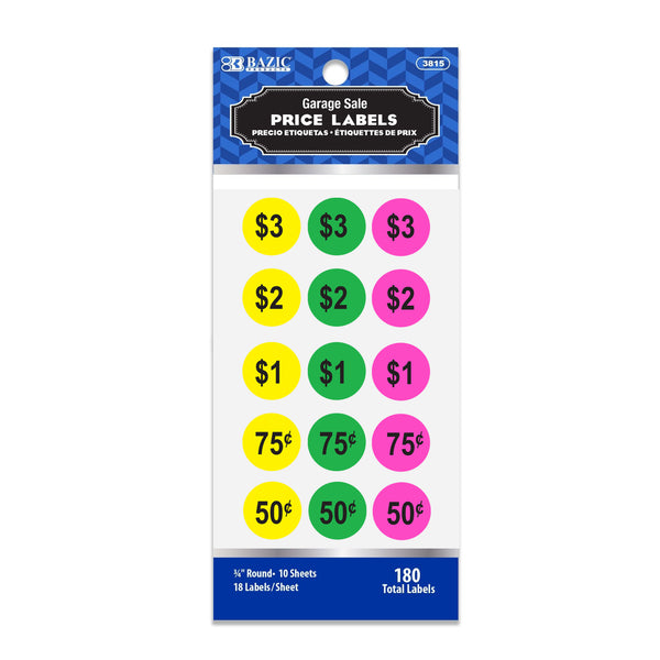Garage Sale Label (180/Pack)