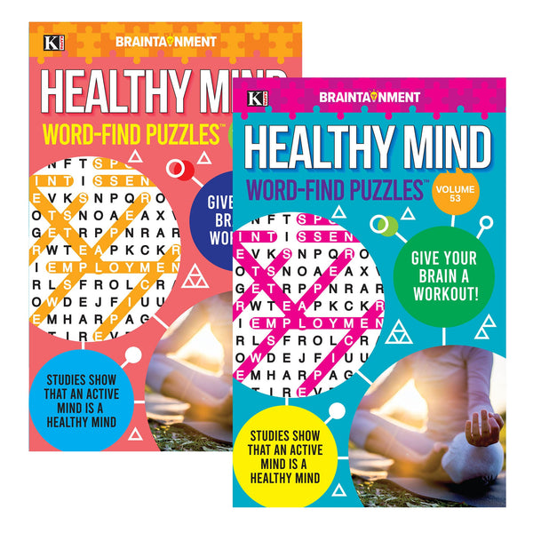 KAPPA Healthy Minds Words Finds Puzzle Book - Digest Size