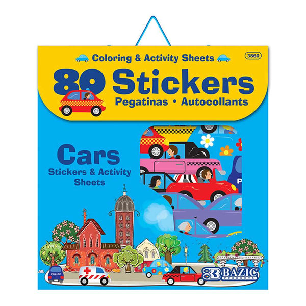 Car Series Assorted Sticker (80/Bag)