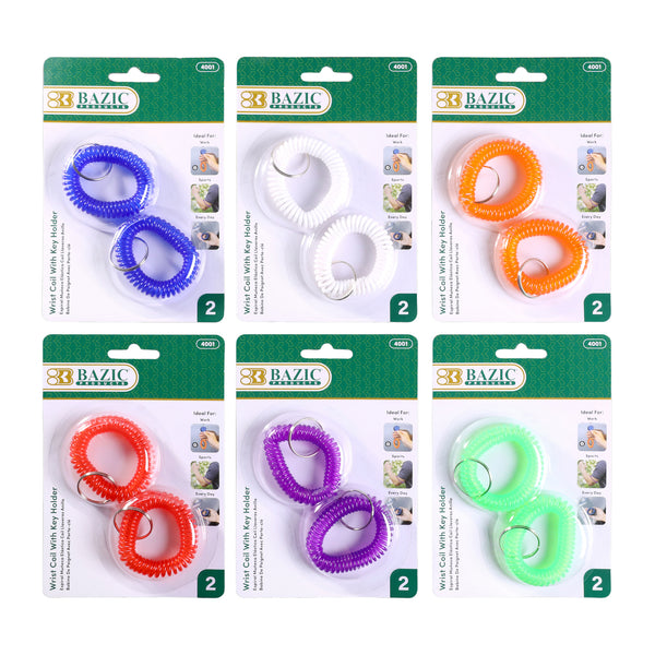 Wrist Coil w/ Key Holder (2/Pack)