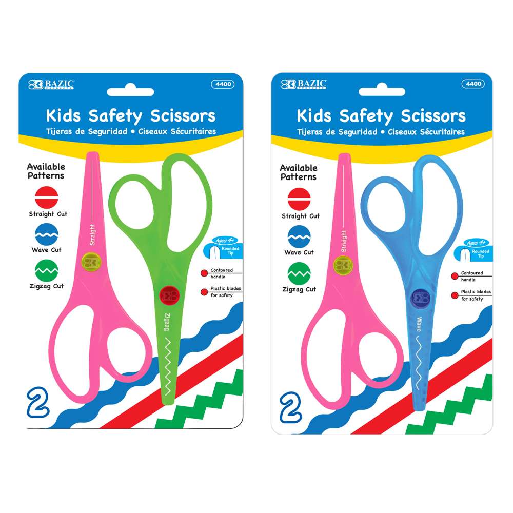 5 1/2" Kids Safety Scissors (2/Pack)
