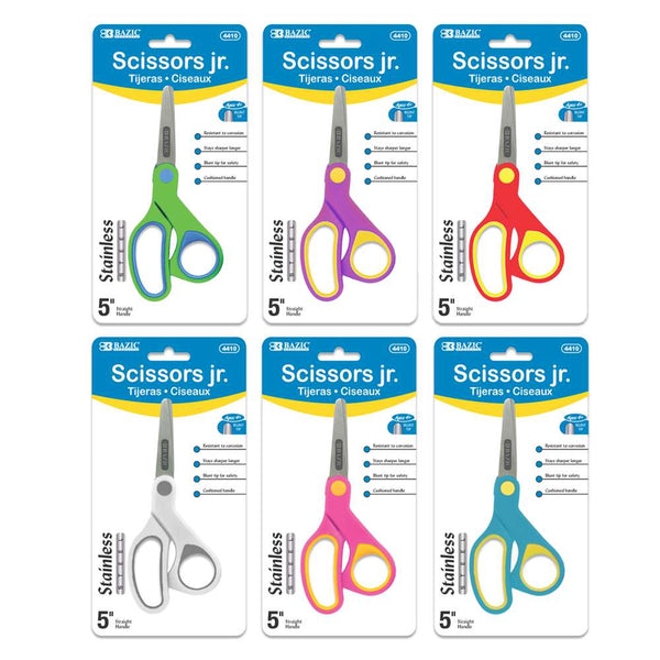 5" Soft Grip Blunt Tip Stainless Steel Scissors